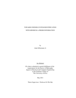 Towards Wiener system identification with minimum a priori information