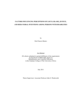 Factors influencing perceptions of locus, blame, justice, and behavioral intentions among persons with disabilities