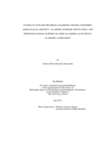 Pathways toward progress: examining the relationships among racial identity, academic intrinsic motivation, and perceived suppport on African American students' academic achievement