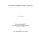 Microcosm phytoremediation of crude oil using Spartina alterniflora and simulated via a mathematica model