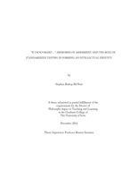 "If I'm so smart...": memories of assessment and the role of standardized testing in forming an intellectual identity