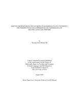 Writing from sources and avoiding plagiarism at a US university: the perspectives and experiences of undergraduate second language writers