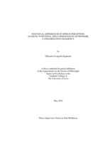 Individual differences in speech perception: sources, functions, and consequences of phoneme categorization gradiency