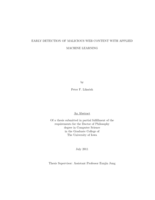Early detection of malicious web content with applied machine learning