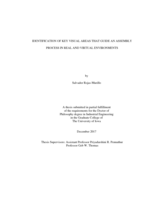 Identification of key visual areas that guide an assembly process in real and virtual environments