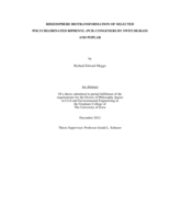 Rhizosphere biotransformation of selected polychlorinated biphenyl (PCB) congeners by switchgrass and poplar