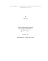 Multi-element sea surface temperature measurement using coral substructures