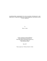 Radiographic assessment of lung anatomy, physiology, and disease in a porcine model of cystic fibrosis and people with cystic fibrosis