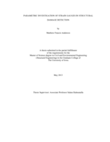 Parametric investigation of strain gauges in structural damage detection