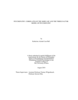 Psychopathy: correlates of the MMPI-2-RF and the three-factor model of psychopathy