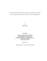 A qualitative investigation of religion, gender role beliefs, and culture in the lives of a select group of Muslim men