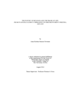 The poetry of religion and the prose of life: from evangelicalism to immanence in British women's writing, 1835-1925