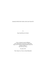 Damage detection using angular velocity