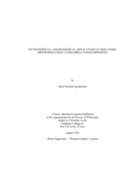Environmental and biomedical applications of iron oxide/ mesoporous silica core-shell nanocomposites