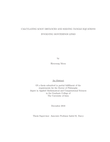 Calculating knot distances and solving tangle equations involving Montesinos links