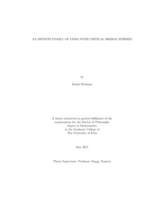 An infinite family of links with critical bridge spheres