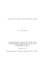 The principle of unity in four cinquecento comedies