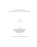 The Unveiled power of NGOs: how NGOs influence states' foreign policy behaviors