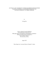 Accuracy and variability of item parameter estimates from marginal maximum a posteriori estimation and Bayesian inference via Gibbs samplers