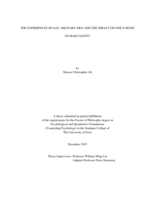 The experiences of gay, military men and the impact on one's sense of masculinity