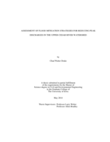 Assessment of flood mitigation strategies for reducing peak discharges in the Upper Cedar River watershed