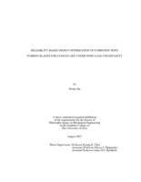 Reliability-based design optimization of composite wind turbine blades for fatigue life under wind load uncertainty