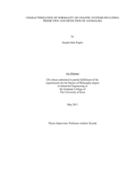 Characterization of normality of chaotic systems including prediction and detection of anomalies