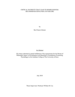 Critical incidents that lead to homelessness: recommendations for counselors