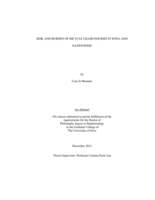 Risk and burden of bicycle crash injuries in Iowa and nationwide