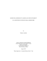 Geospatial modeling to assess location suitability in a detention system of small reservoirs