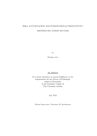 Skill accumulation and international productivity differences across sectors