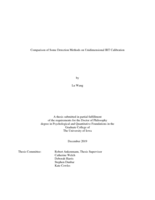 Comparison of some detection methods on unidimensional IRT calibration
