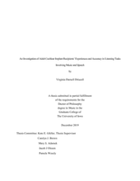 An investigation of adult cochlear implant recipients’ experiences and accuracy in listening tasks involving music and speech