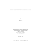 Heterogeneity pursuit in regression analysis