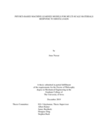 Physics-based machine-learned models for multi-scale materials response to shock loads