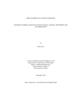 Deep learning on curved surfaces: manifold-formulation of convolutional neural networks and its operations