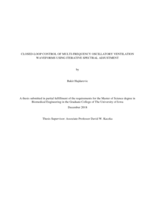 Closed-loop control of multi-frequency oscillatory ventilation waveforms using iterative spectral adjustment