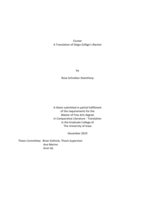 Cluster: A translation of Diego Zúñiga’s 'Racimo'
