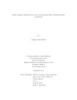 Finite element modeling of vocal fold bulging with thyroarytenoid activation