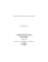 Perinatal predictors of growth in infancy and early childhood