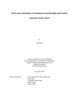Meso-scale simulations of aluminum-enriched high-speed multi-material reactive flows