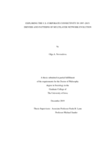 Exploring the U.S. corporate connectivity in 1997–2015: drivers and patterns of multilayer network evolution