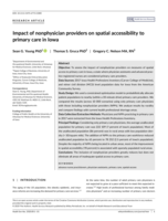 Impact of nonphysician providers on spatial accessibility to primary care in Iowa