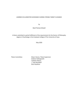 Learned oculomotor avoidance during strong target guidance