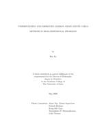 Understanding and improving Markov chain Monte Carlo methods in high dimensional problems
