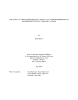 The effect of using antidepressant medication to treat depression in manifest Huntington's disease patients