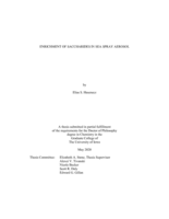 Enrichment of saccharides in sea spray aerosol