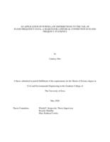An application of power-law distributions to the tail of flood frequency data: a search for a physical connection in flood frequency statistics