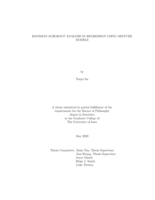Bayesian subgroup analysis in regression using mixture models