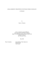 Rural residents' perceptions of off road vehicle insurance coverage